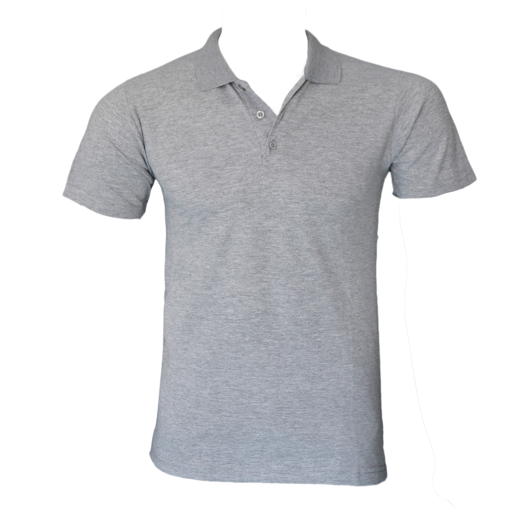 GRİ POLO YAKA T-SHİRT